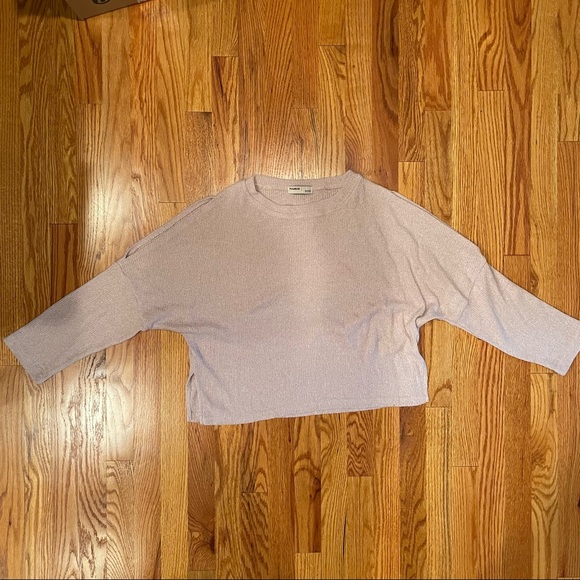 Pull&Bear mauve cold-shoulder sweater - Picture 1 of 4